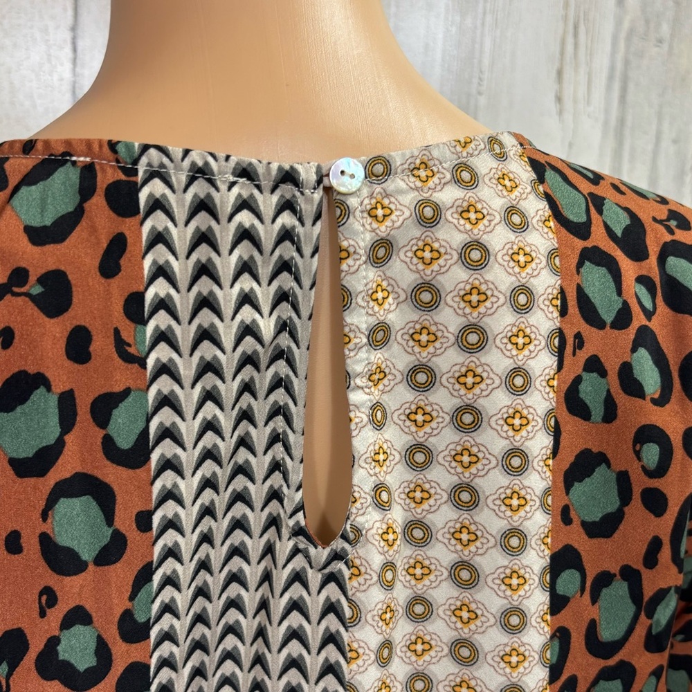 Jodifl Patchwork Print Shift Dress - image 7